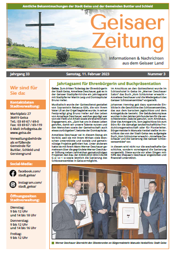 Stadtverwaltung Geisa - Geisaer Zeitung vom 11.02.2023