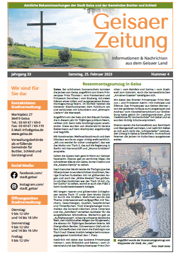 Stadtverwaltung Geisa - Geisaer Zeitung vom 25.02.2023