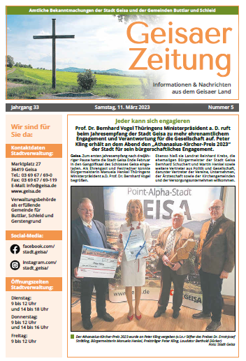 Stadtverwaltung Geisa - Geisaer Zeitung vom 20.03.2023