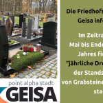 Stadtverwaltung Geisa - Mitteilung zur jährlichen Druckprüfung zur Standsicherheit von Grabsteinen