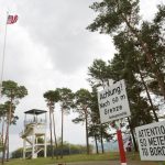 Stadtverwaltung Geisa - US-Camp mit Schild "Achtung! Nach 50 m Grenze"