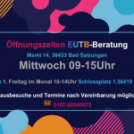 Öffnungszeiten EUTB Beratungen in Bad Salzungen