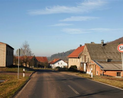 Stadtverwaltung Geisa - Ortsdurchfahrt in Mieswarz